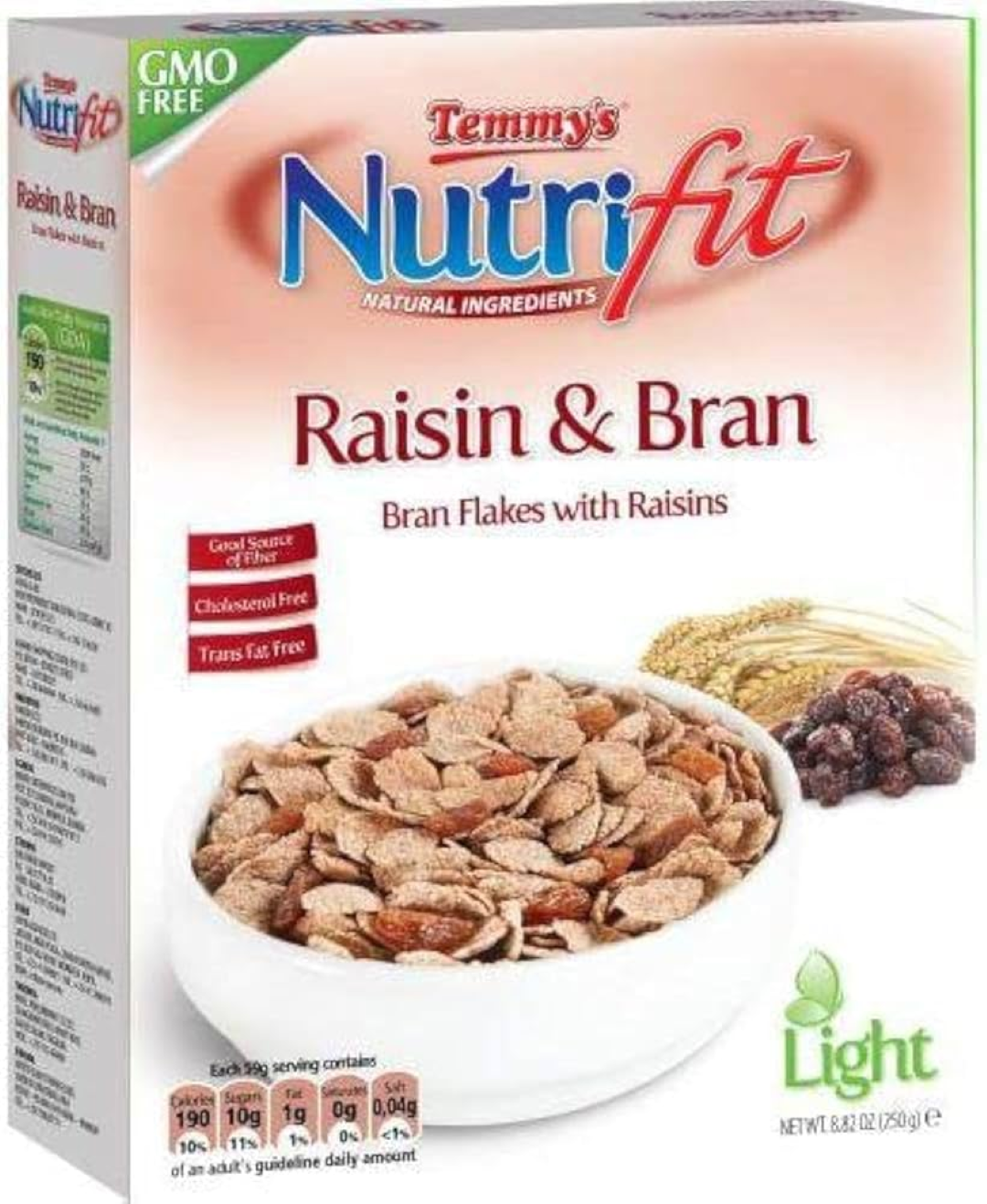 TEMMY'S RAISIN BRAN 250G